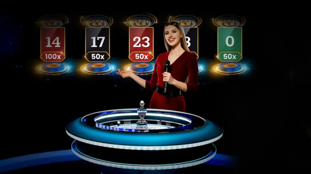 Interface jeu Mega Roulette